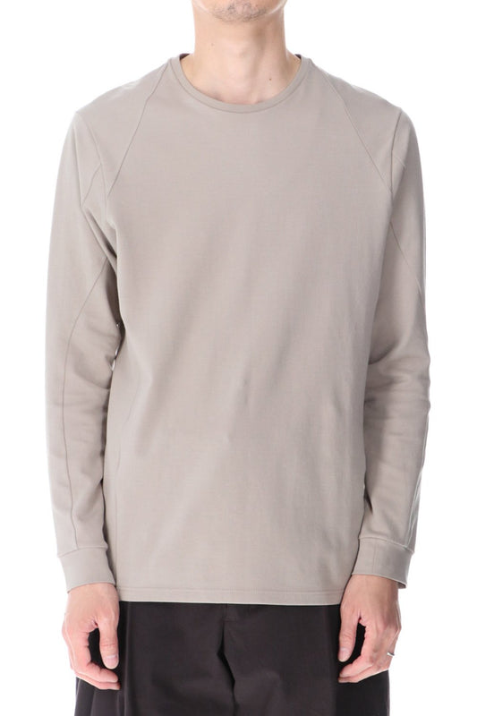 Long sleeve cotton jersey Stone Gray