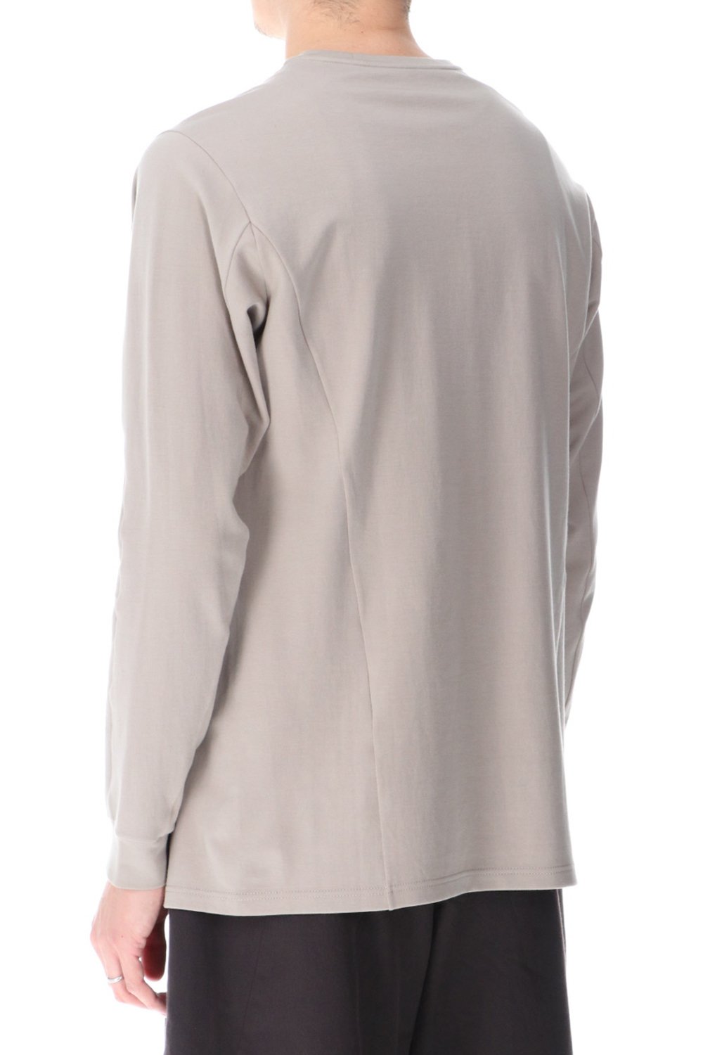 Long sleeve cotton jersey Stone Gray