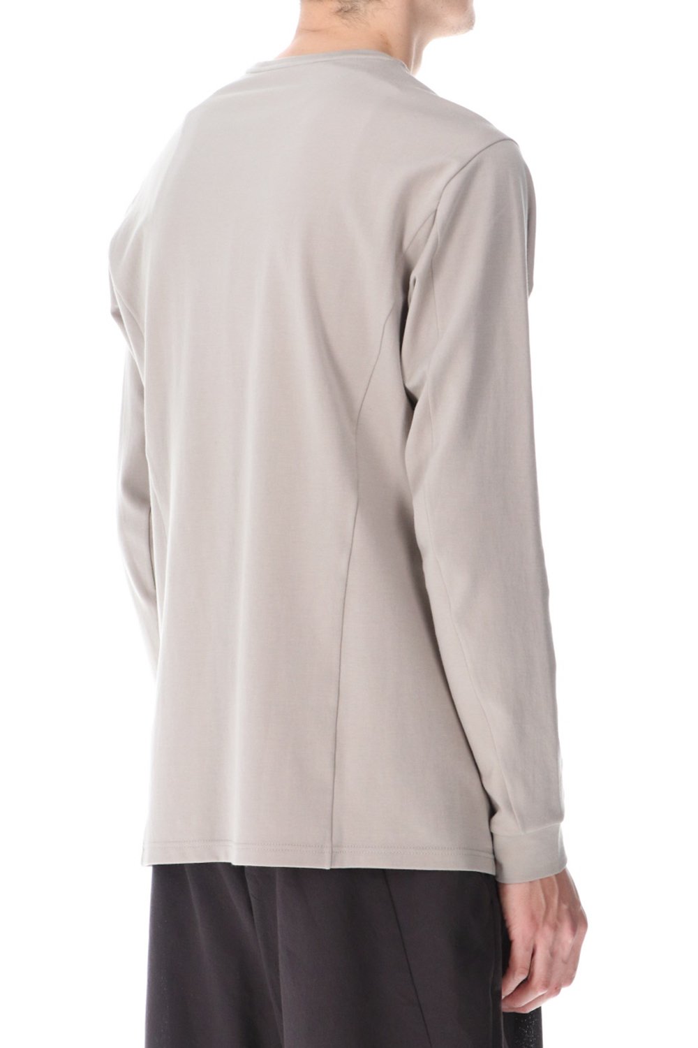 Long sleeve cotton jersey Stone Gray