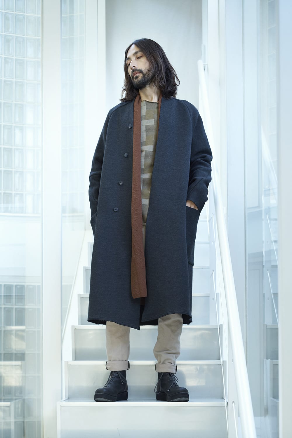 Long sleeve Jacquard sweatshirt Loose fit Mixed  Black