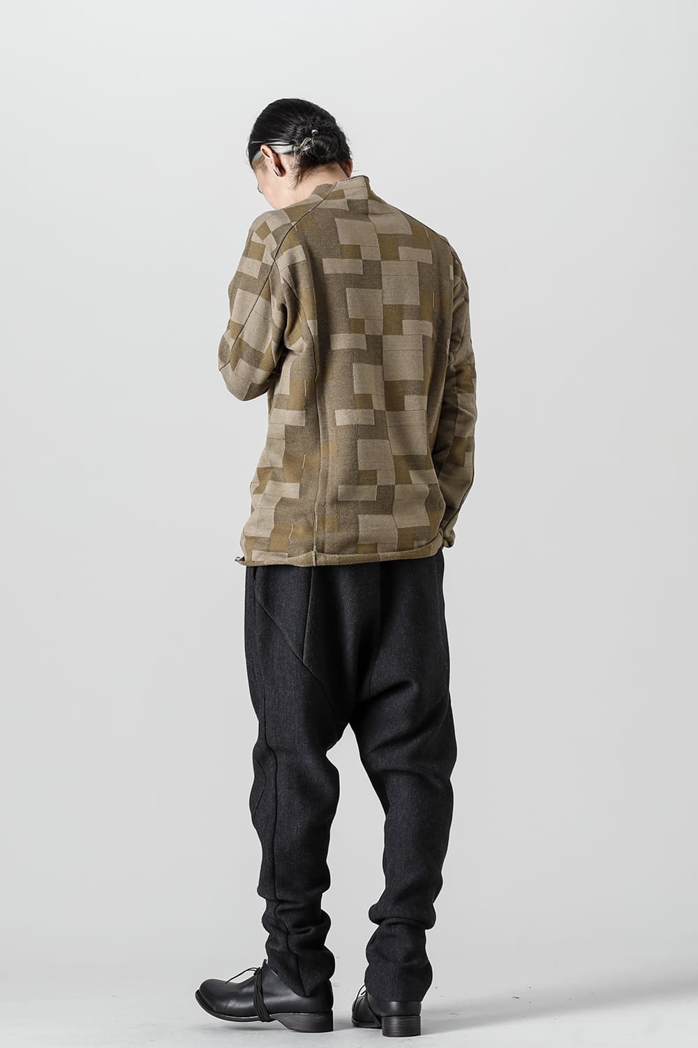 Long sleeve Jacquard sweatshirt Regular fit Mixed Beige