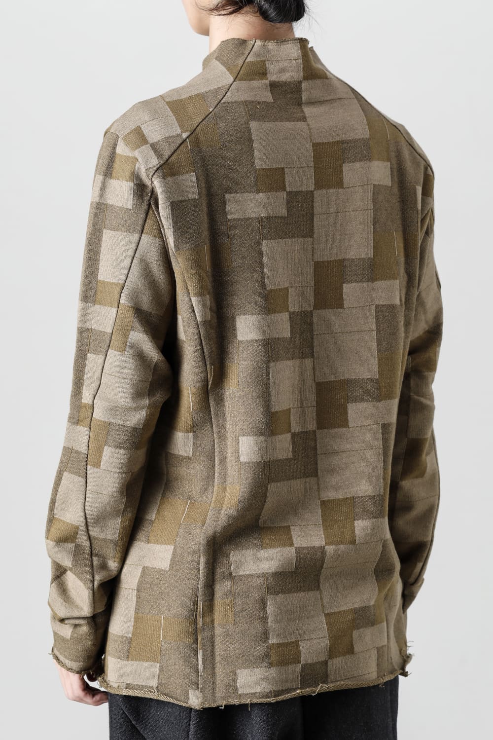 Long sleeve Jacquard sweatshirt Regular fit Mixed Beige