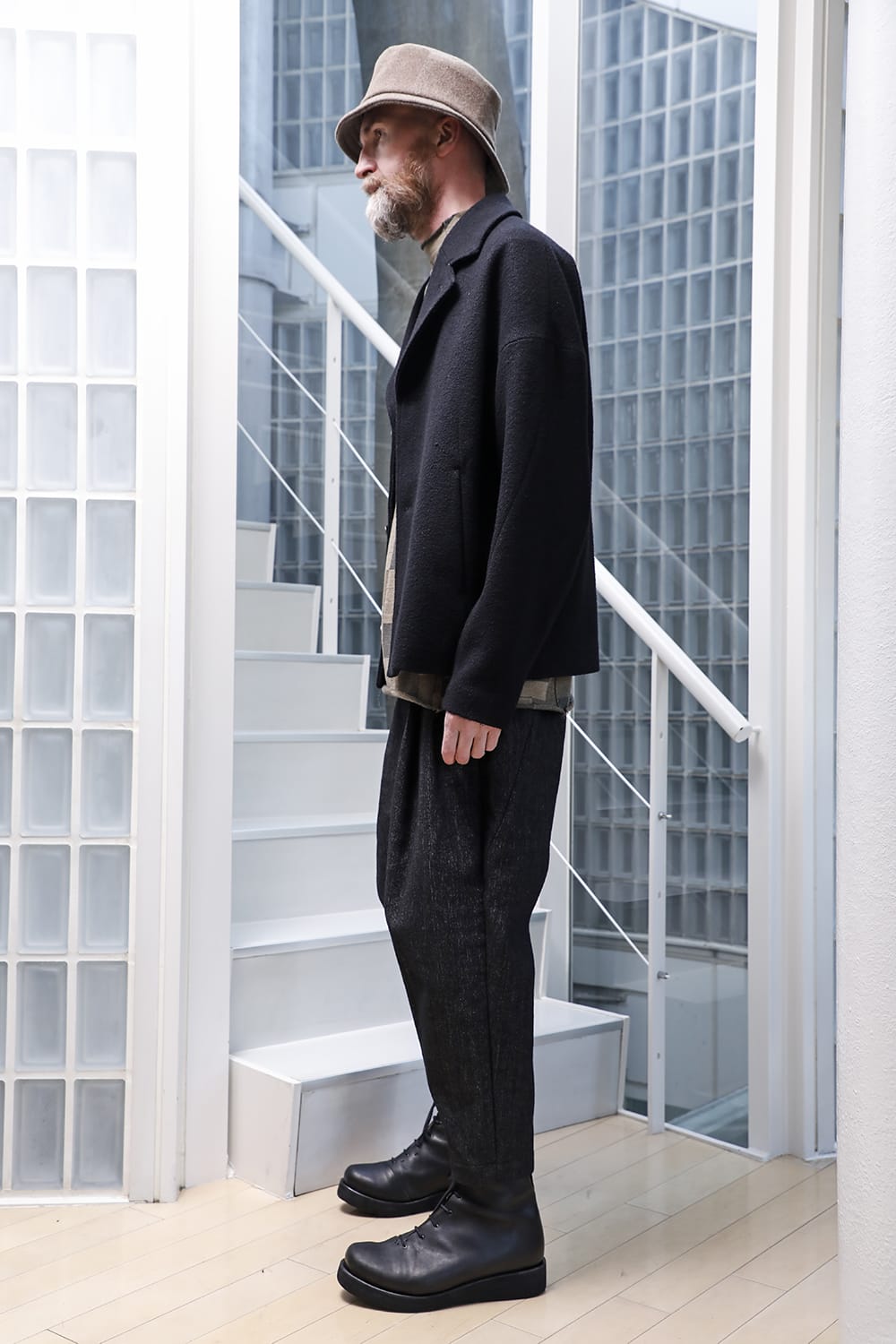 Long sleeve Jacquard sweatshirt Regular fit Mixed Black