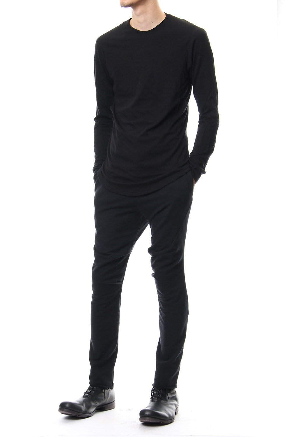 Long Sleeve Cotton Cashmere Jersey