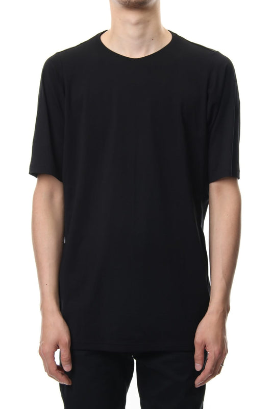 Short sleeve 2/80 Cotton jersey Loose fit - Black