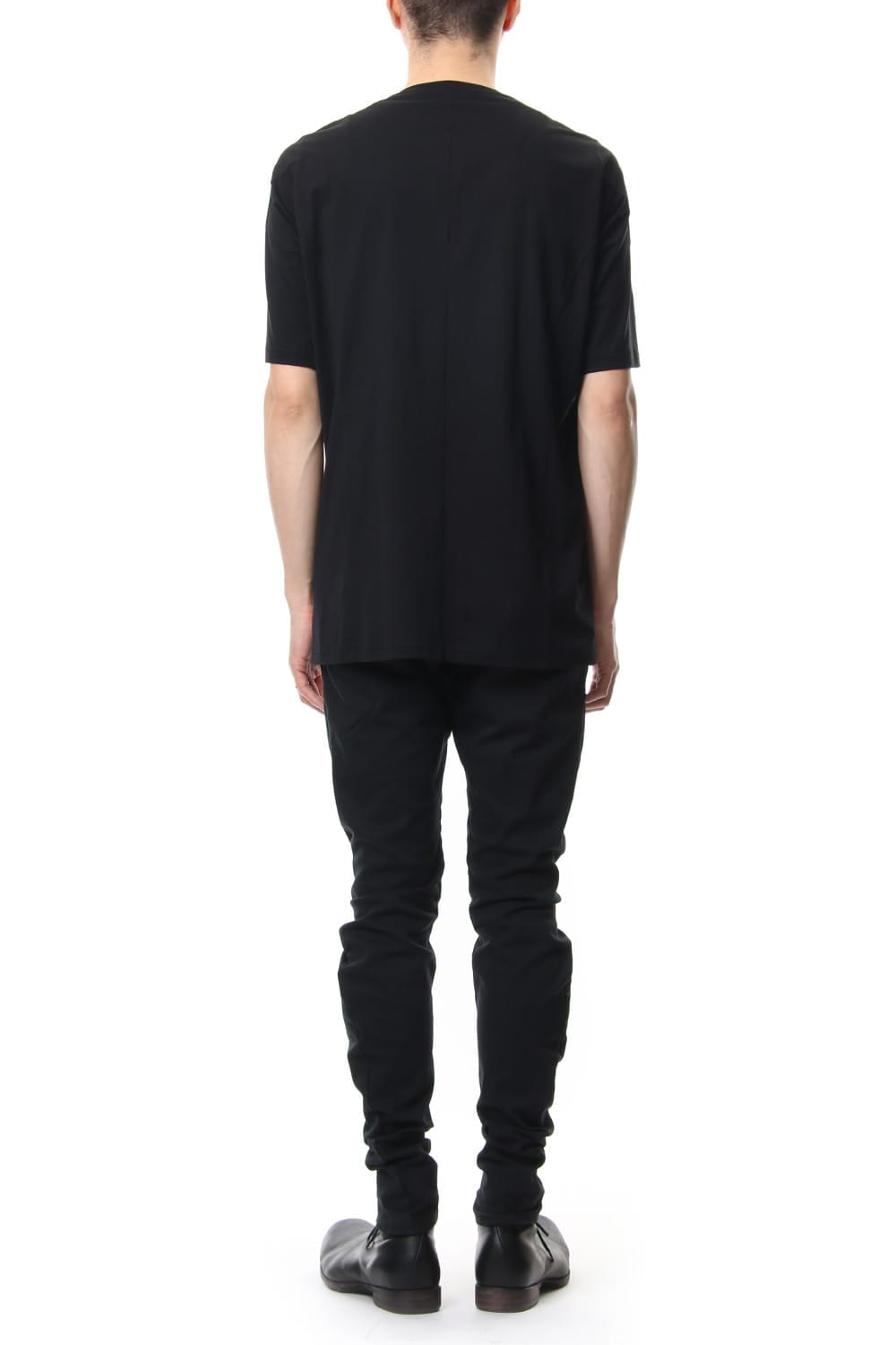 Short sleeve 2/80 Cotton jersey Loose fit - Black