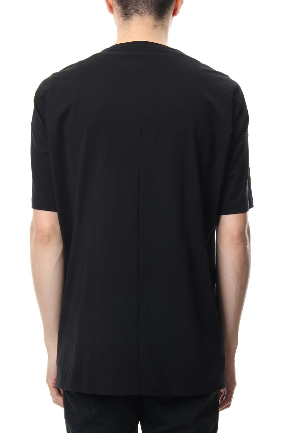 Short sleeve 2/80 Cotton jersey Loose fit - Black