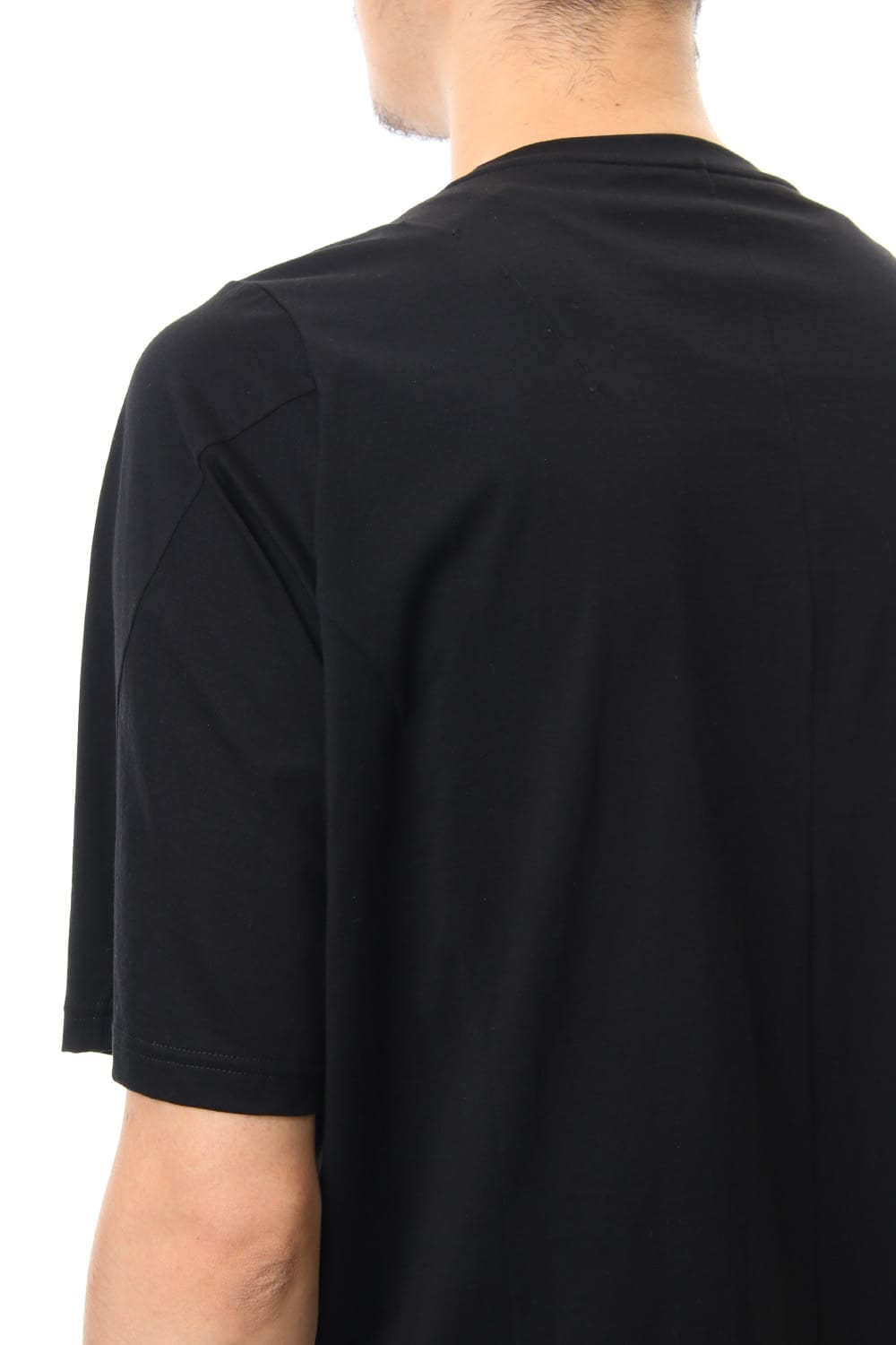 Short sleeve 2/80 Cotton jersey Loose fit - Black