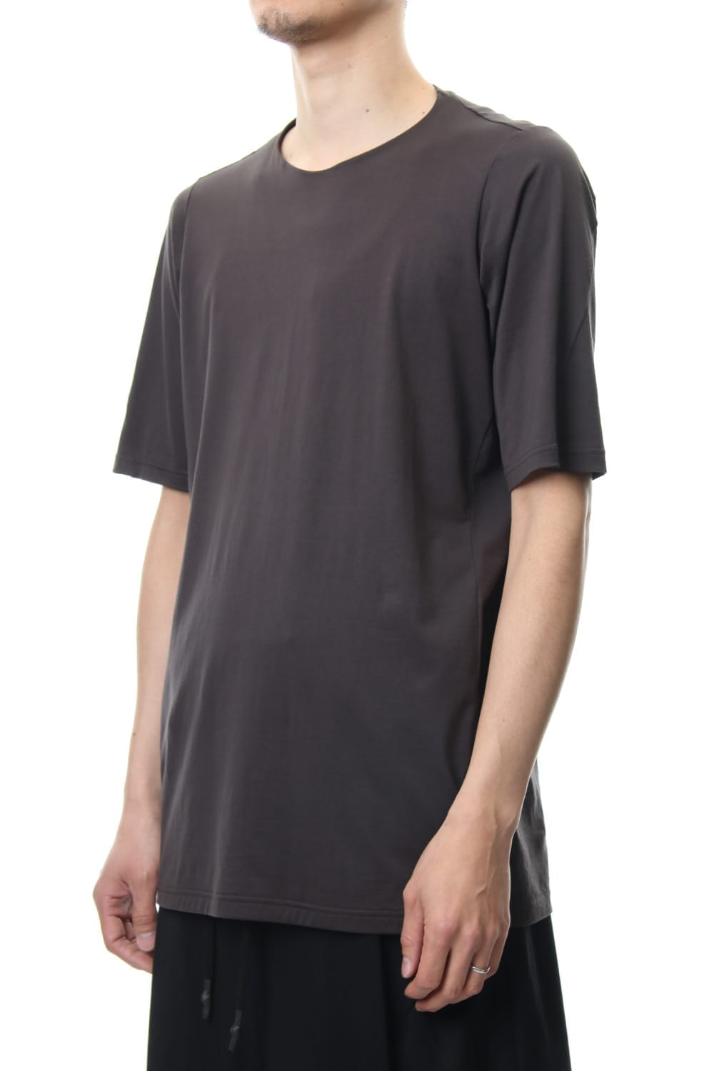 Short sleeve 2/80 Cotton jersey Loose fit - Purple Gray