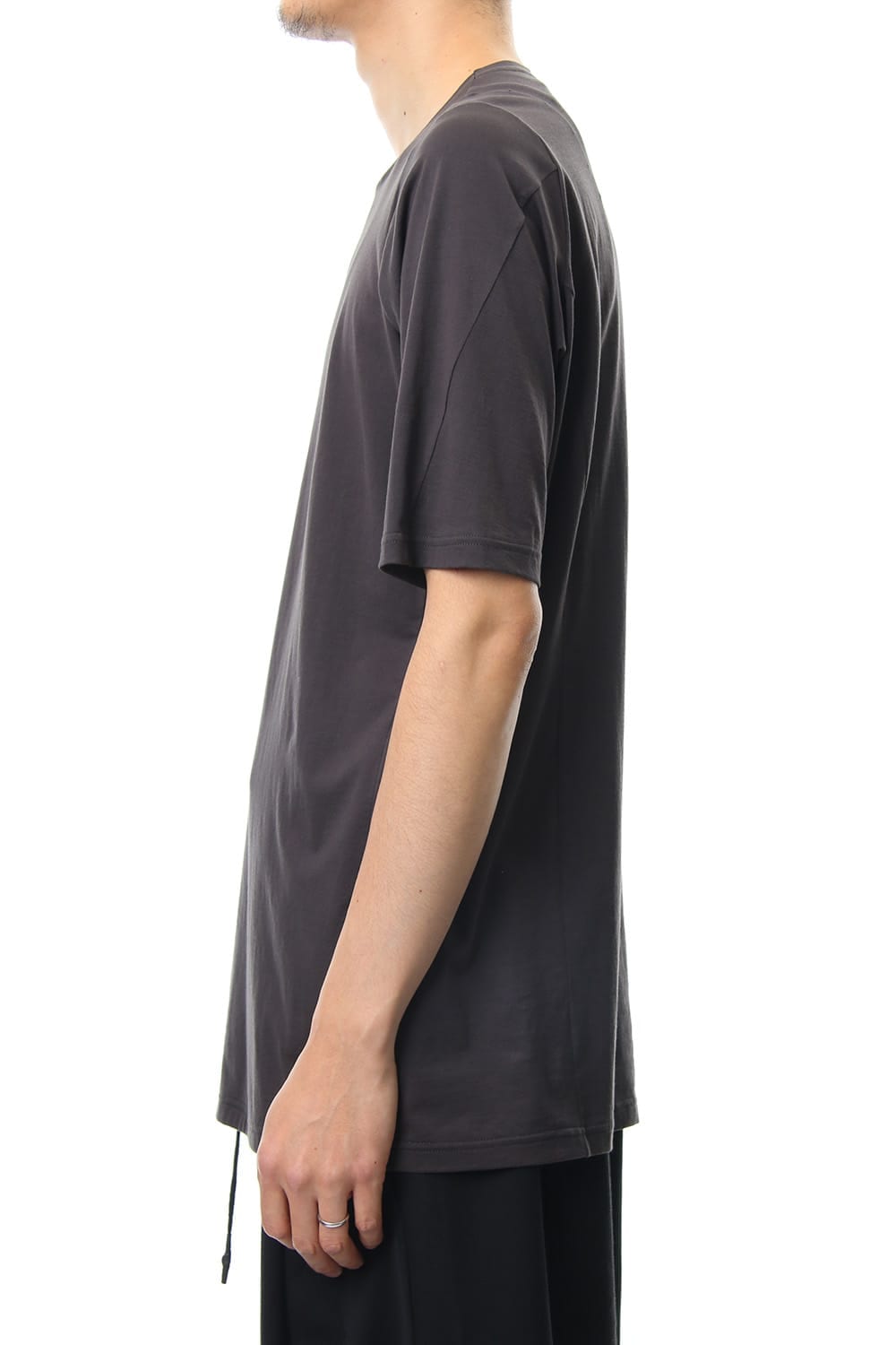 Short sleeve 2/80 Cotton jersey Loose fit - Purple Gray