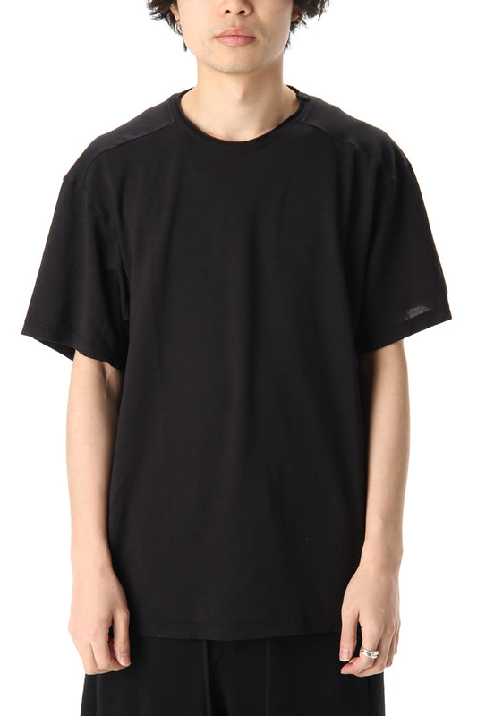 Short Sleeve Washi jersey product dyed Black