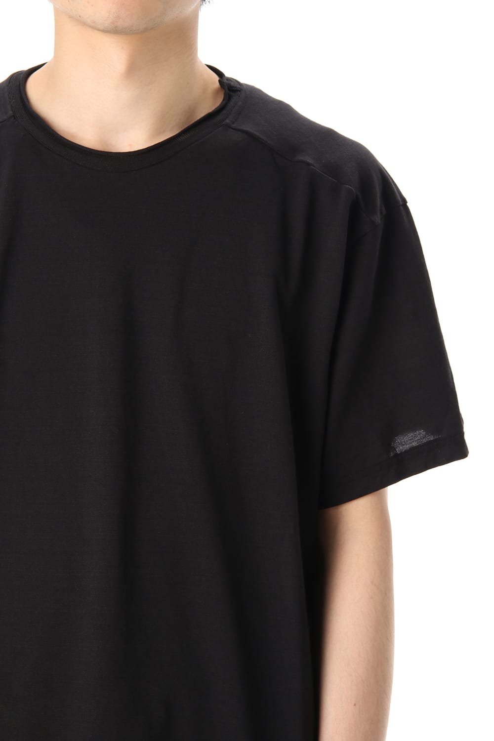 Short Sleeve Washi jersey product dyed Black