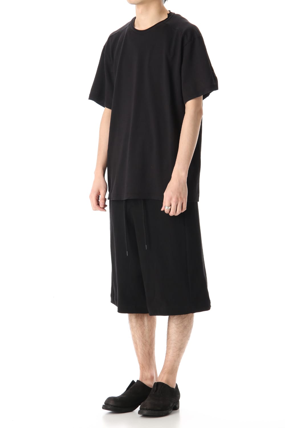 Short Sleeve Washi jersey product dyed Black