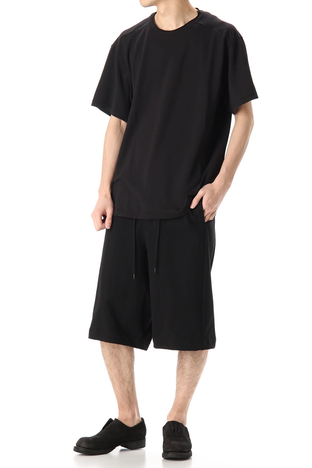 Short Sleeve Washi jersey product dyed Black