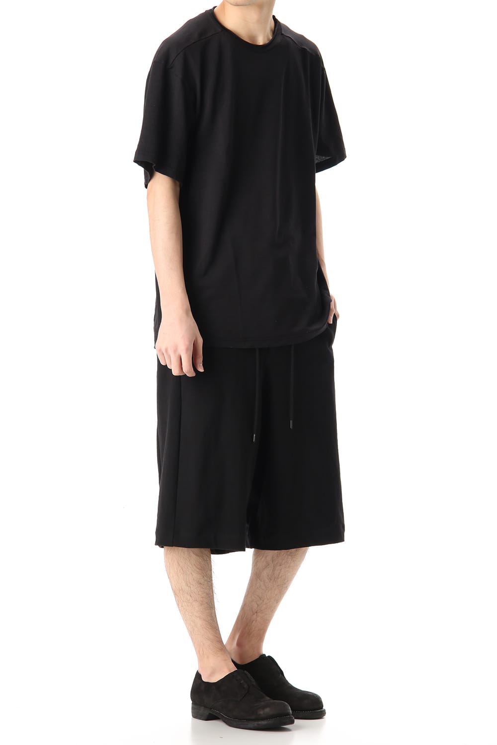 Short Sleeve Washi jersey product dyed Black