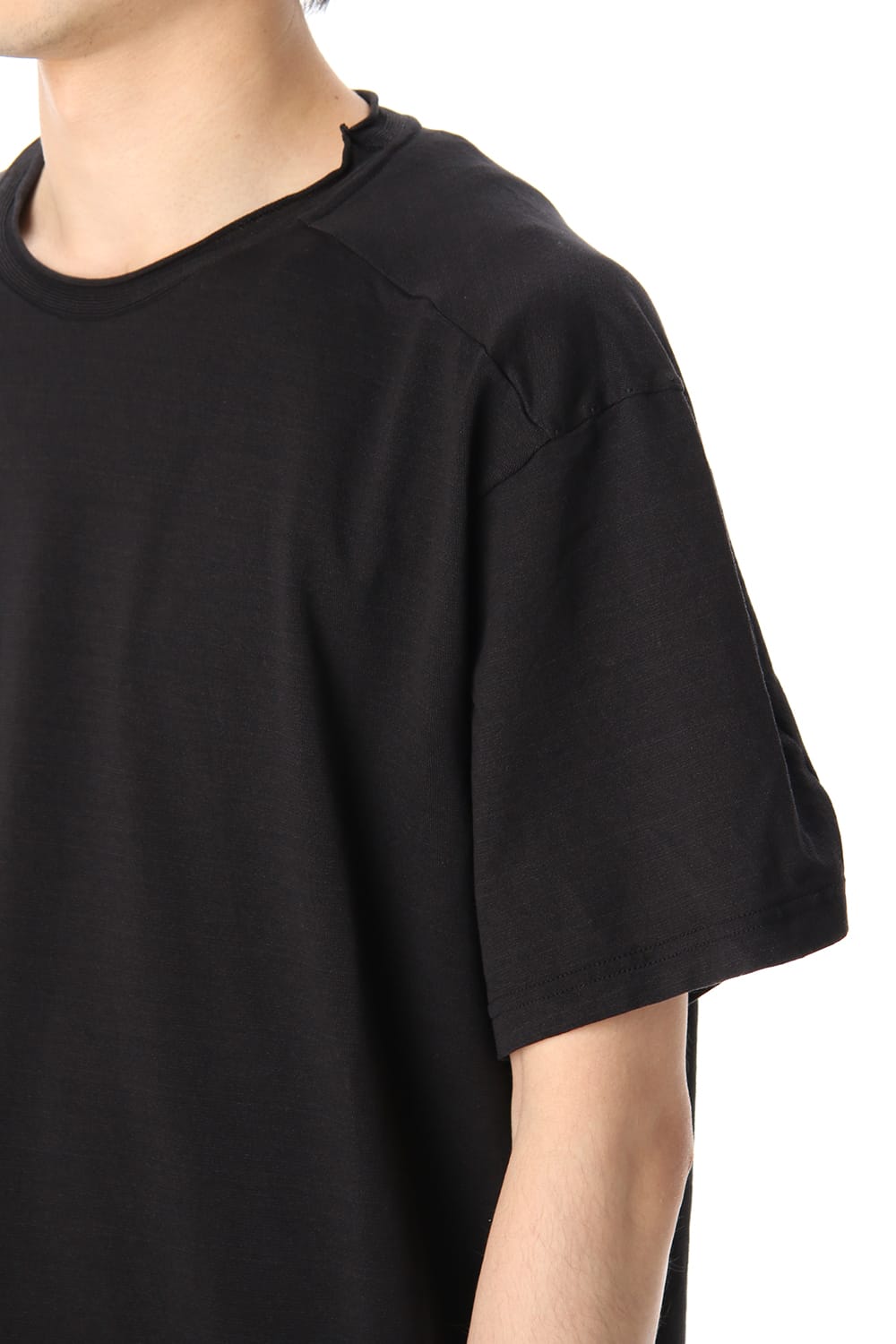 Short Sleeve Washi jersey product dyed Black