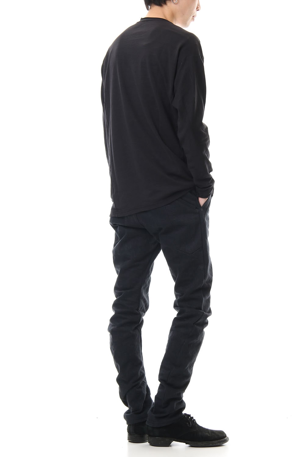 ドルマン スリーブ ワシ ジャージー プロダクト ダイド Black