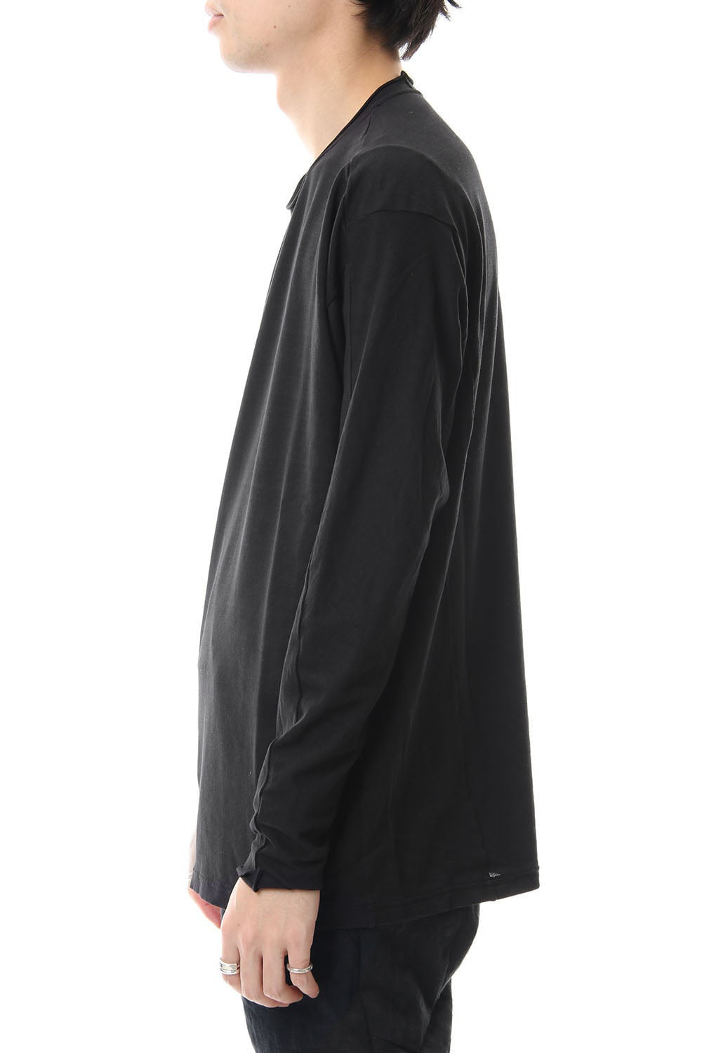 ドルマン スリーブ ワシ ジャージー プロダクト ダイド Black