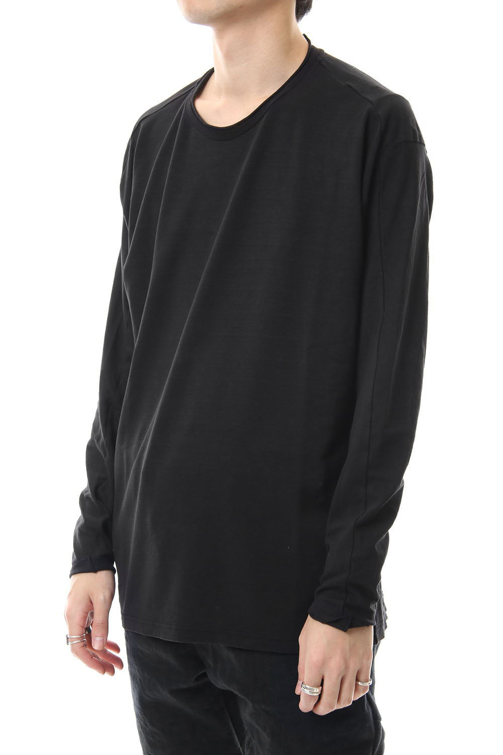 ドルマン スリーブ ワシ ジャージー プロダクト ダイド Black