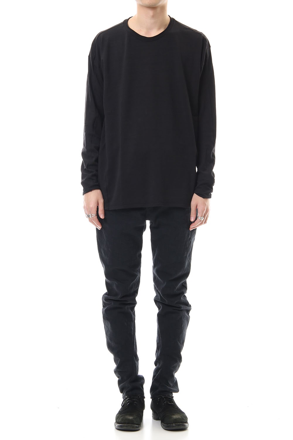 ドルマン スリーブ ワシ ジャージー プロダクト ダイド Black