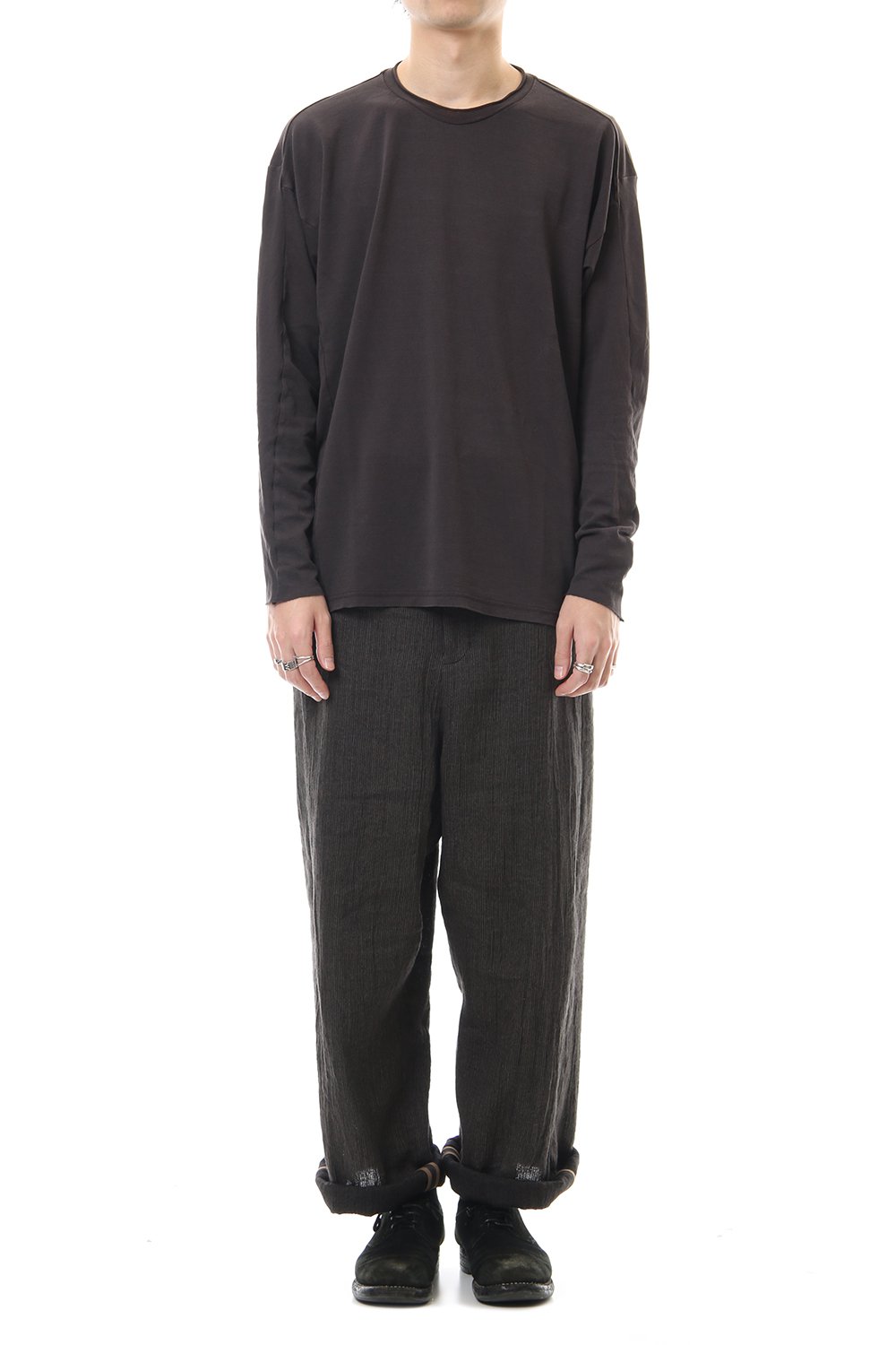 ドルマン スリーブ ワシ ジャージー プロダクト ダイド Purple Gray