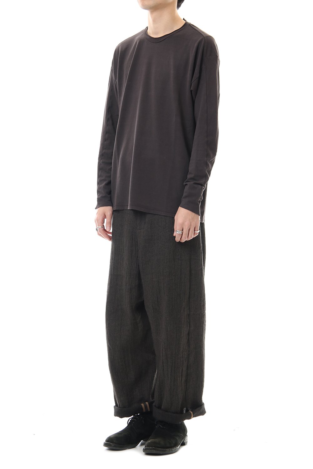 ドルマン スリーブ ワシ ジャージー プロダクト ダイド Purple Gray