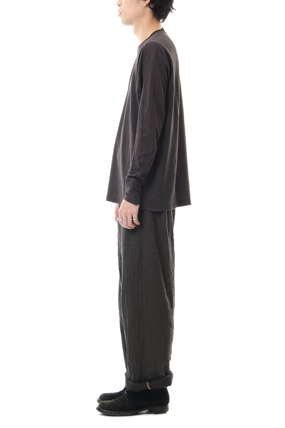 ドルマン スリーブ ワシ ジャージー プロダクト ダイド Purple Gray