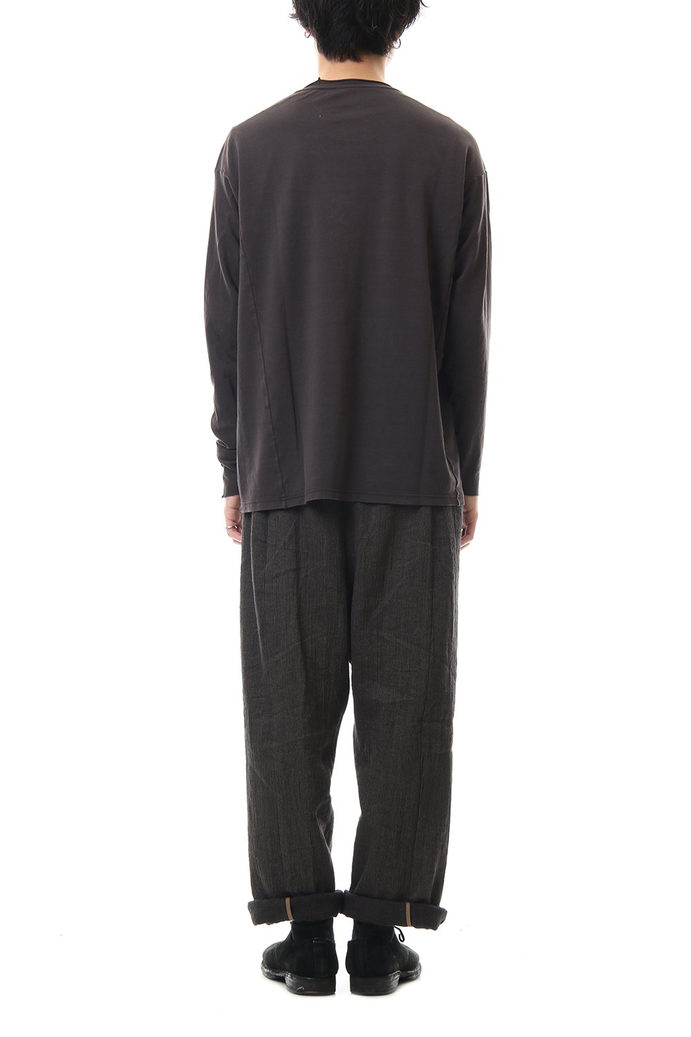 ドルマン スリーブ ワシ ジャージー プロダクト ダイド Purple Gray