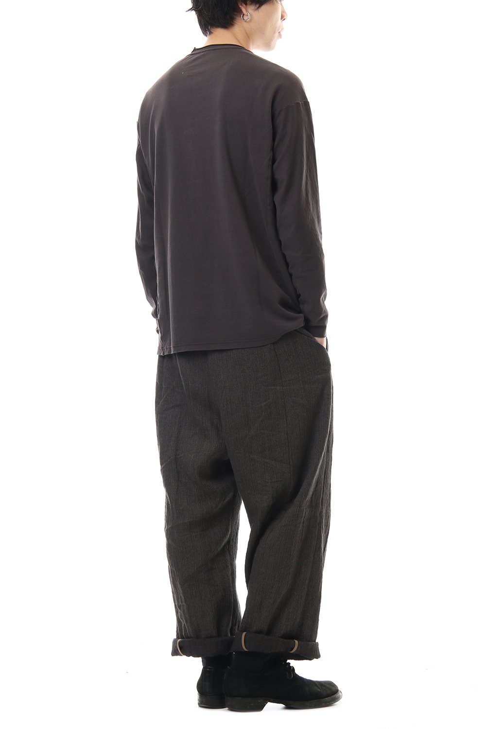 ドルマン スリーブ ワシ ジャージー プロダクト ダイド Purple Gray