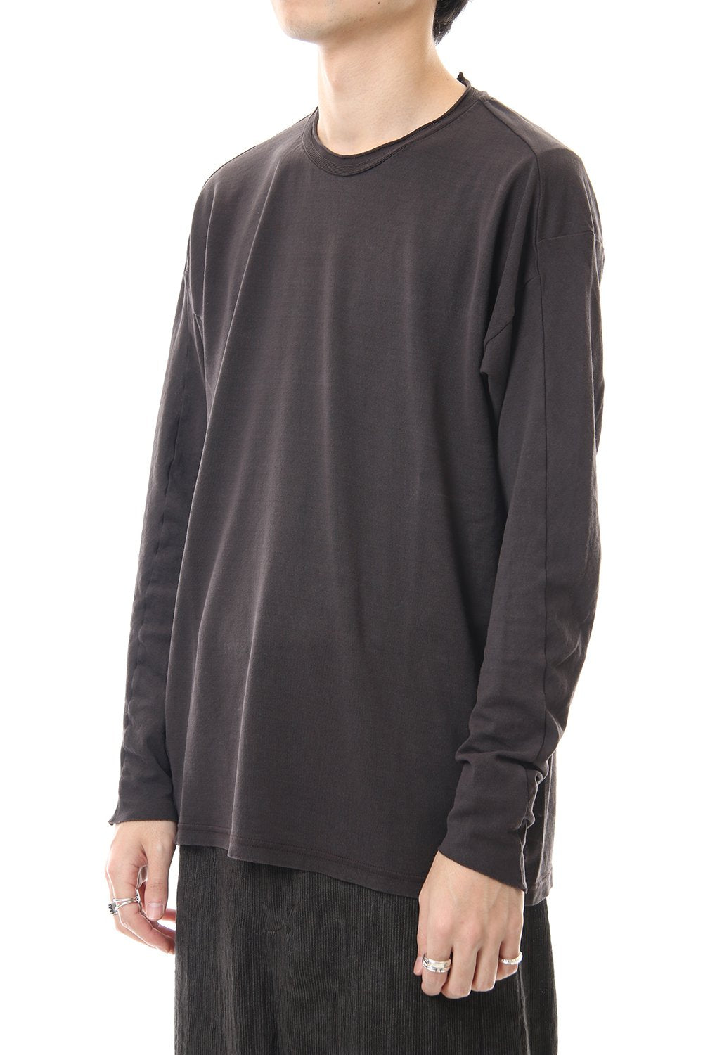 ドルマン スリーブ ワシ ジャージー プロダクト ダイド Purple Gray