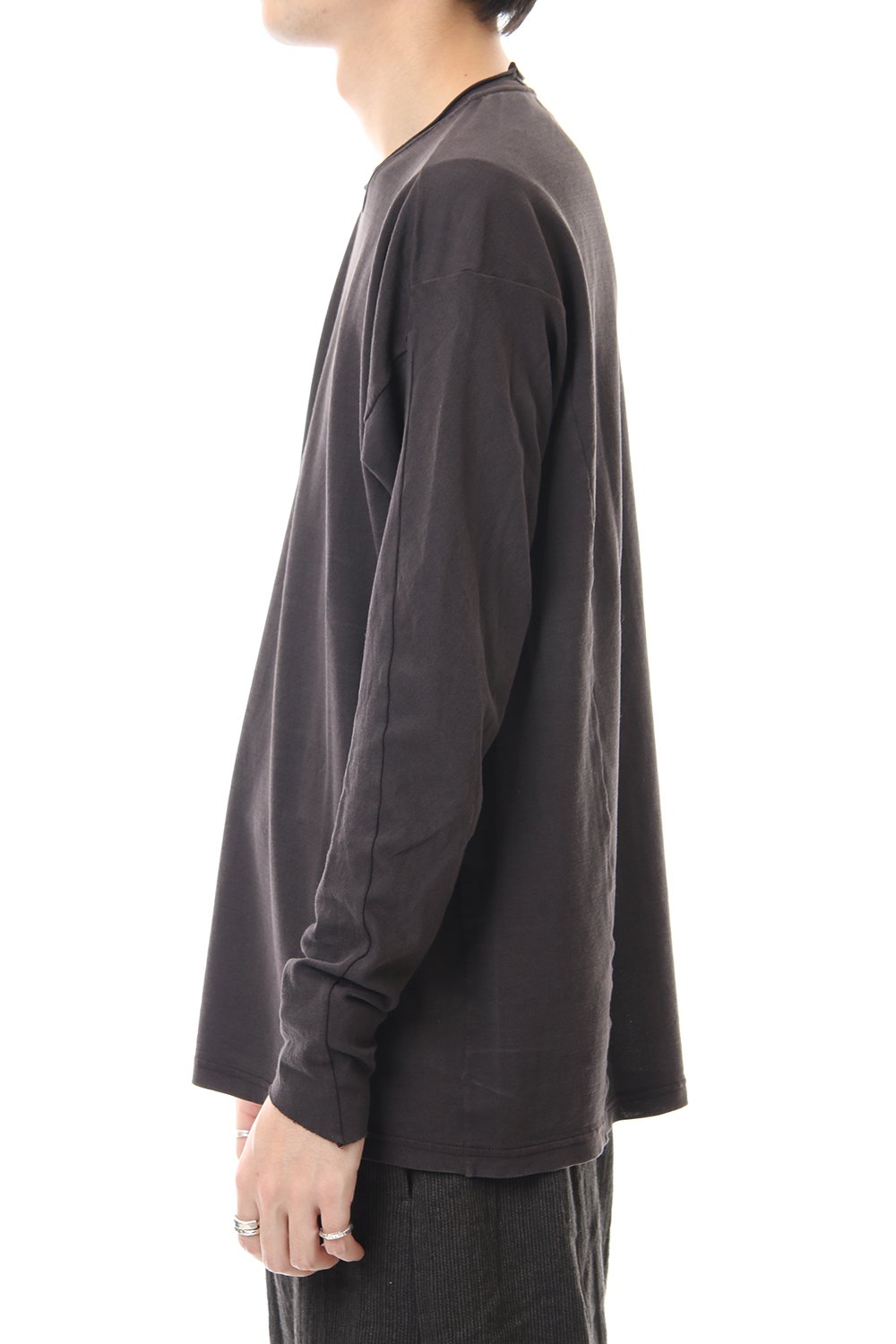 ドルマン スリーブ ワシ ジャージー プロダクト ダイド Purple Gray