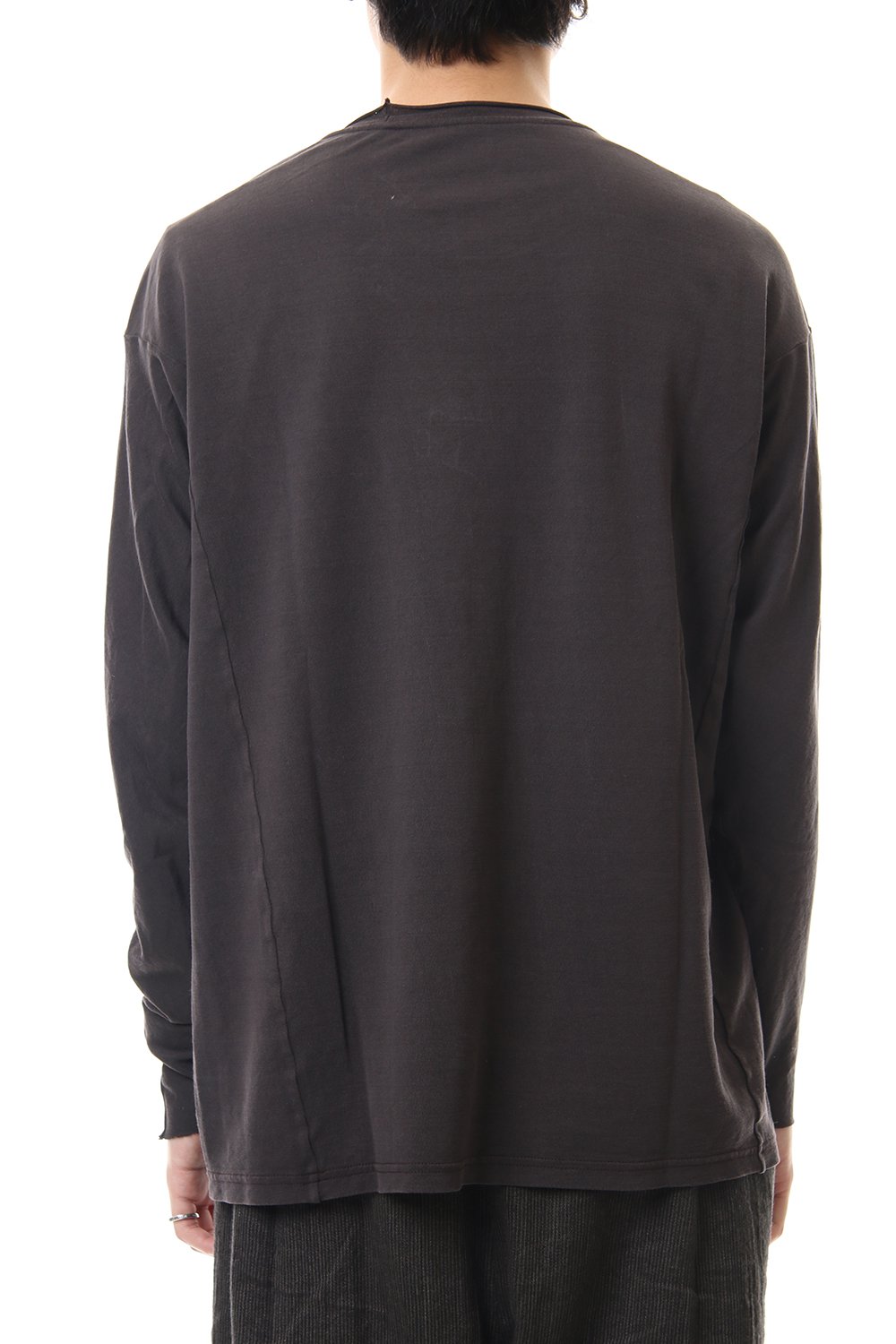 ドルマン スリーブ ワシ ジャージー プロダクト ダイド Purple Gray