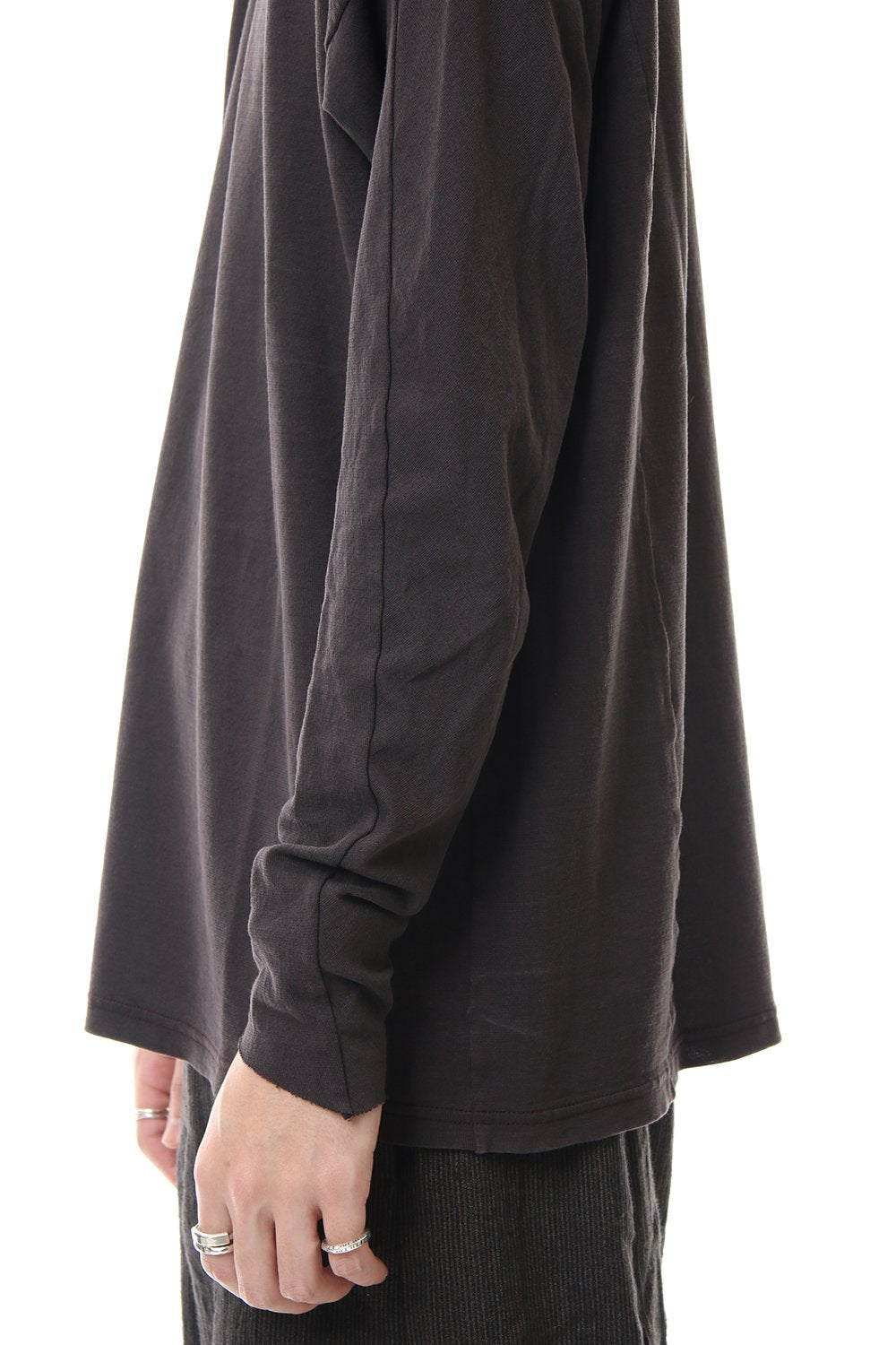 ドルマン スリーブ ワシ ジャージー プロダクト ダイド Purple Gray