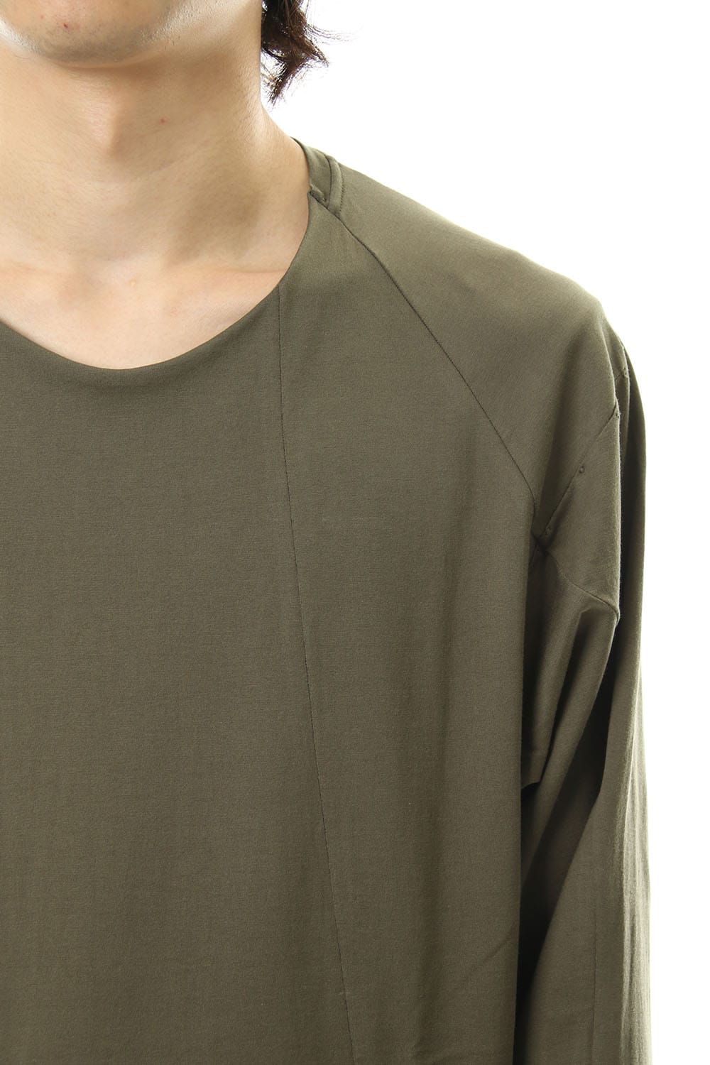 ロング スリーブ ルーズ フィット 80/2 コットン ジャージー