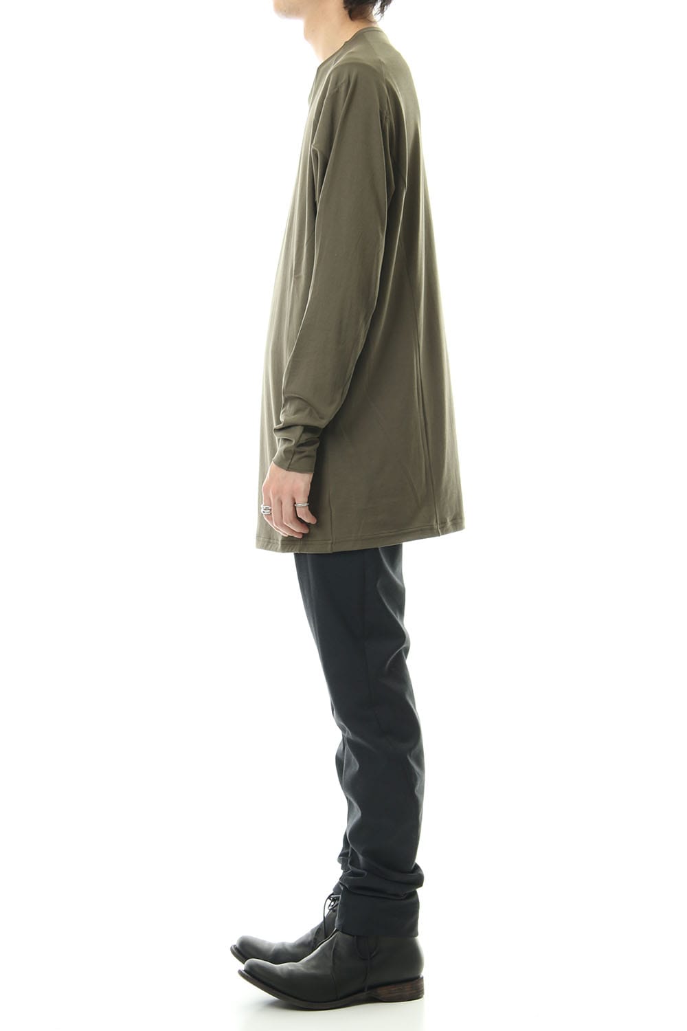 ロング スリーブ ルーズ フィット 80/2 コットン ジャージー