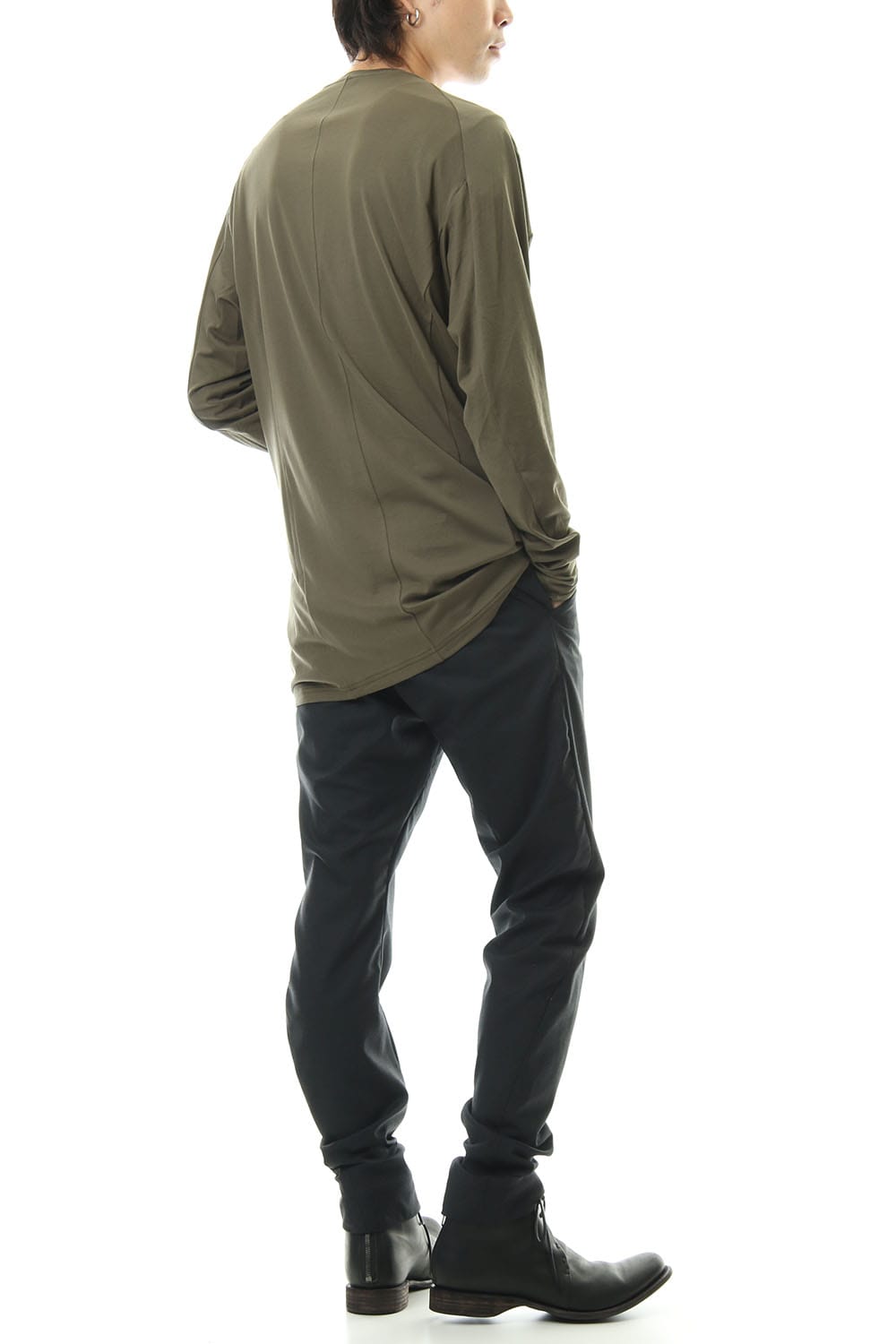 ロング スリーブ ルーズ フィット 80/2 コットン ジャージー