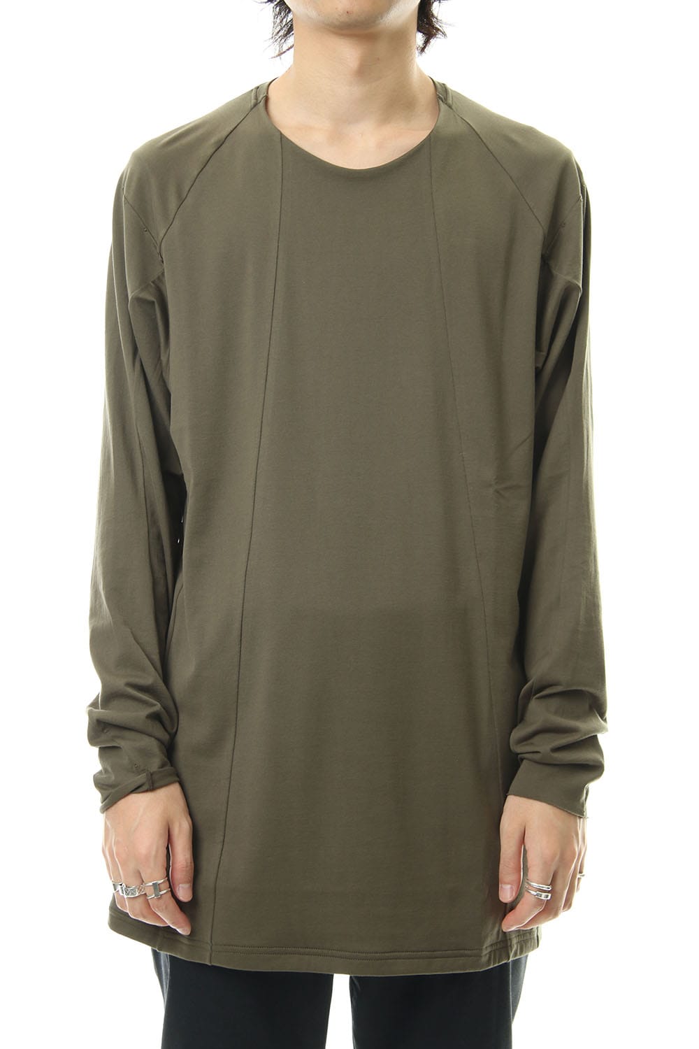 ロング スリーブ ルーズ フィット 80/2 コットン ジャージー