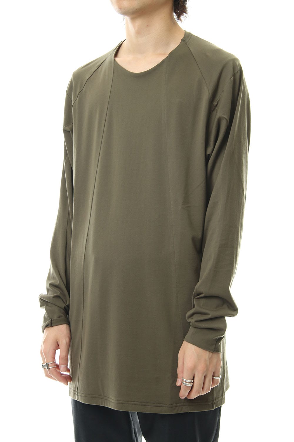 ロング スリーブ ルーズ フィット 80/2 コットン ジャージー