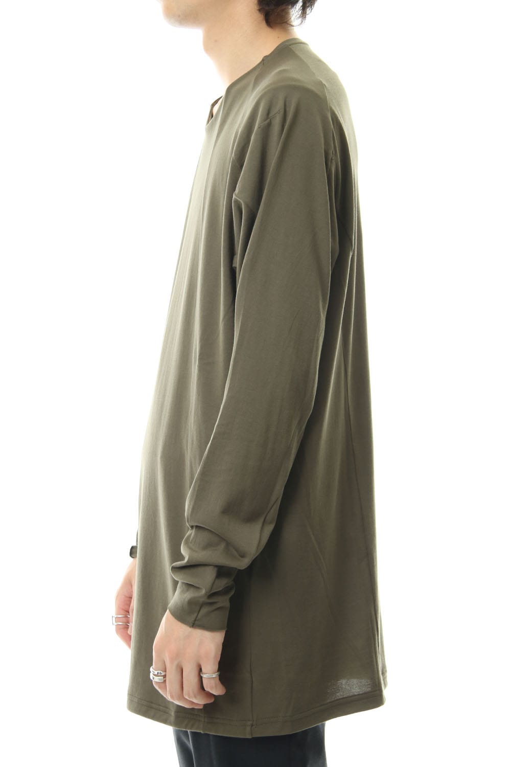 ロング スリーブ ルーズ フィット 80/2 コットン ジャージー