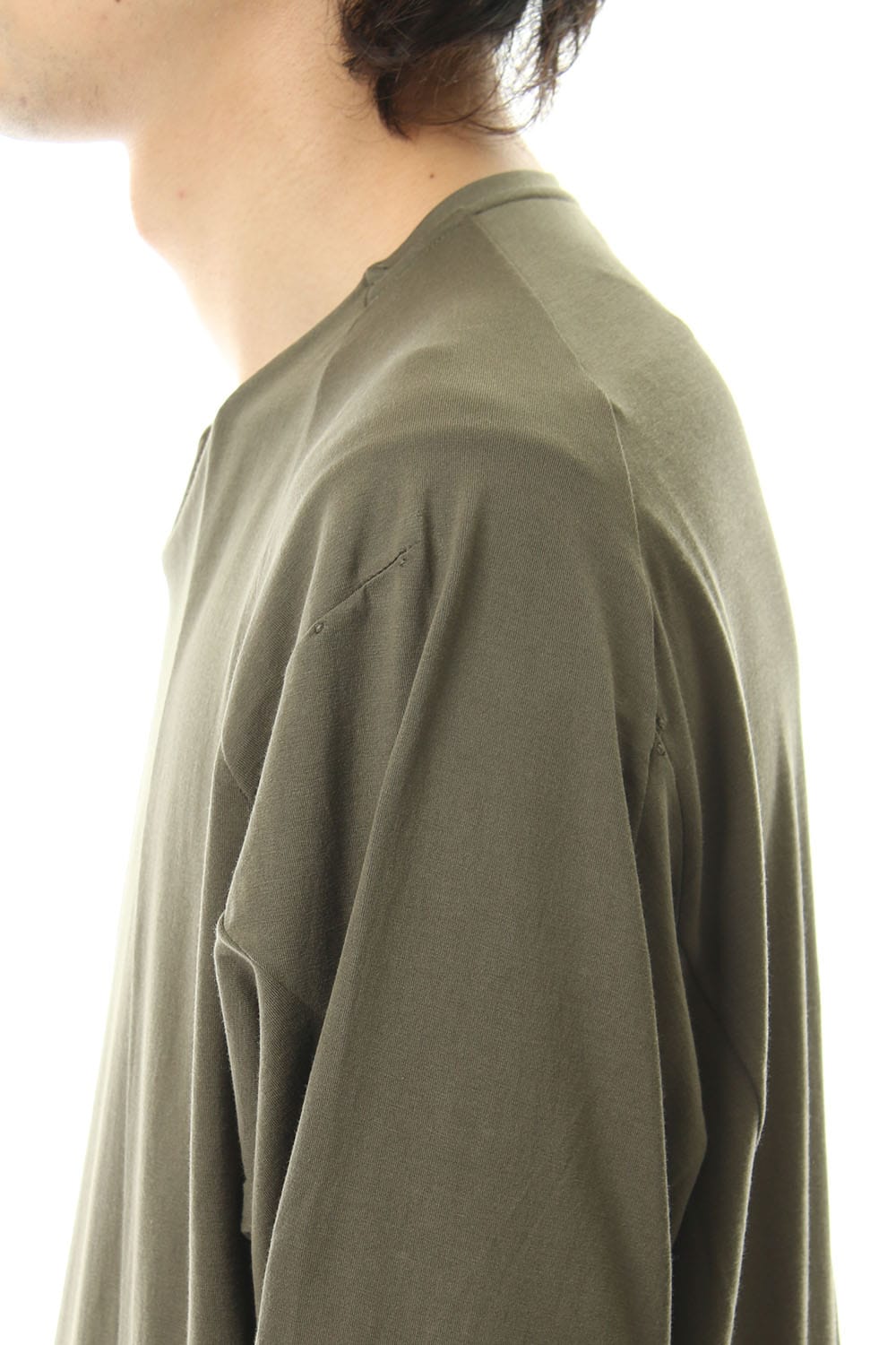 ロング スリーブ ルーズ フィット 80/2 コットン ジャージー