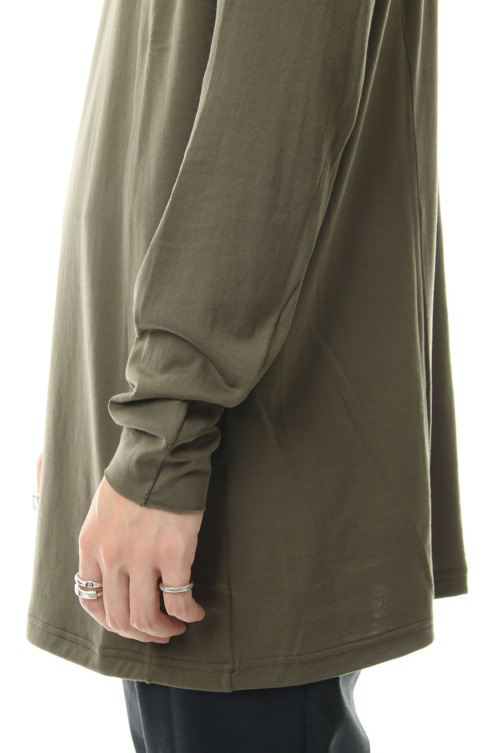 ロング スリーブ ルーズ フィット 80/2 コットン ジャージー