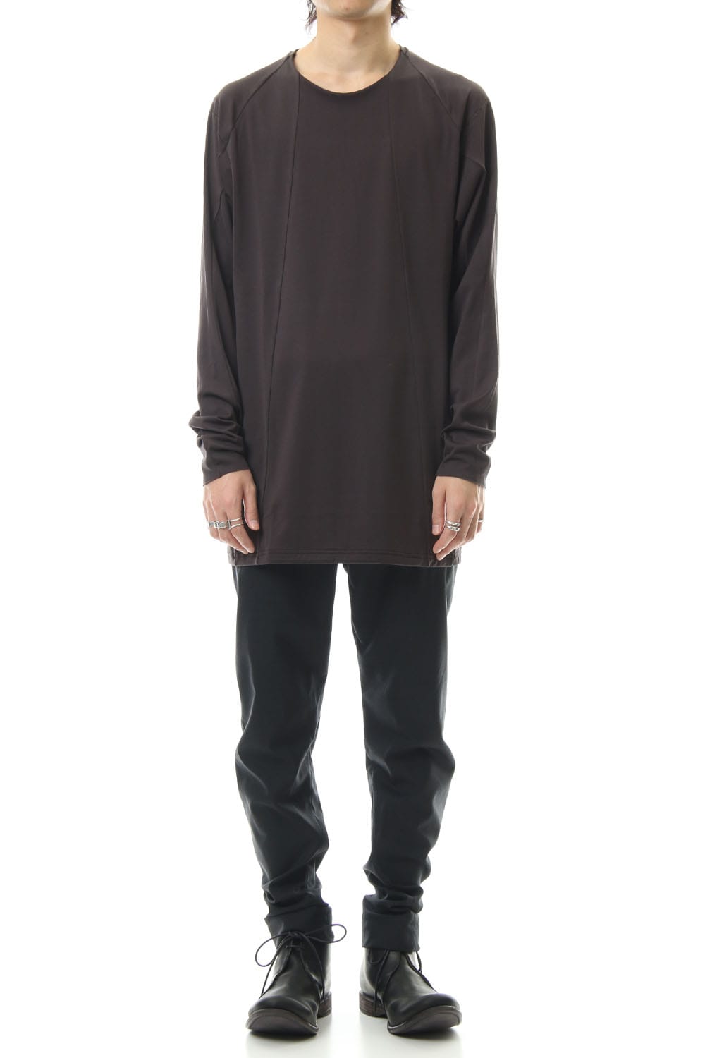 ロング スリーブ ルーズ フィット 80/2 コットン ジャージー