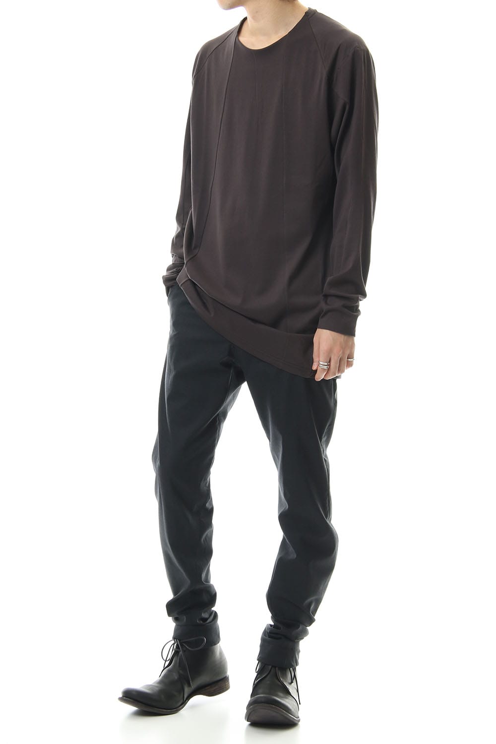 ロング スリーブ ルーズ フィット 80/2 コットン ジャージー