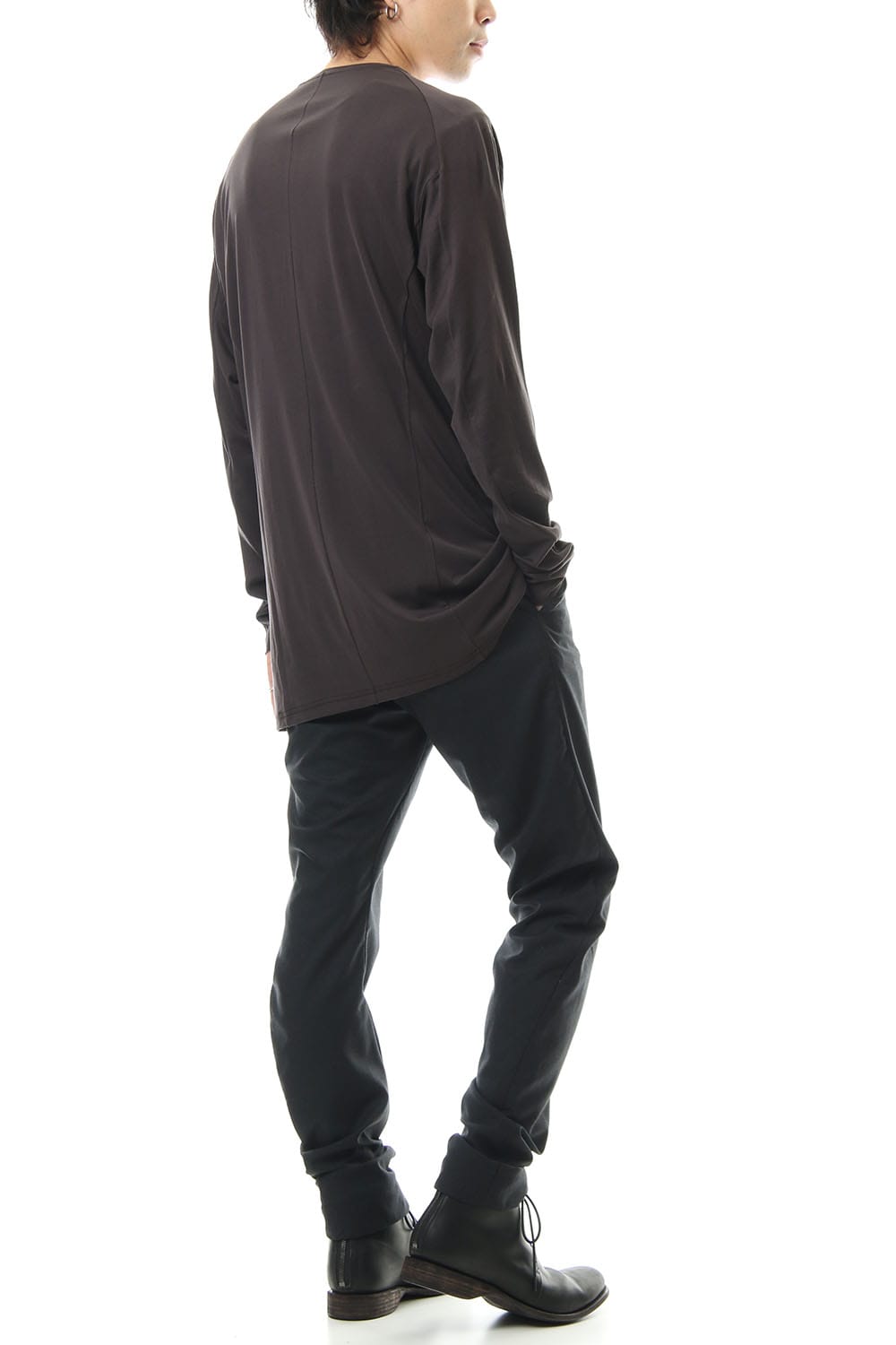 ロング スリーブ ルーズ フィット 80/2 コットン ジャージー