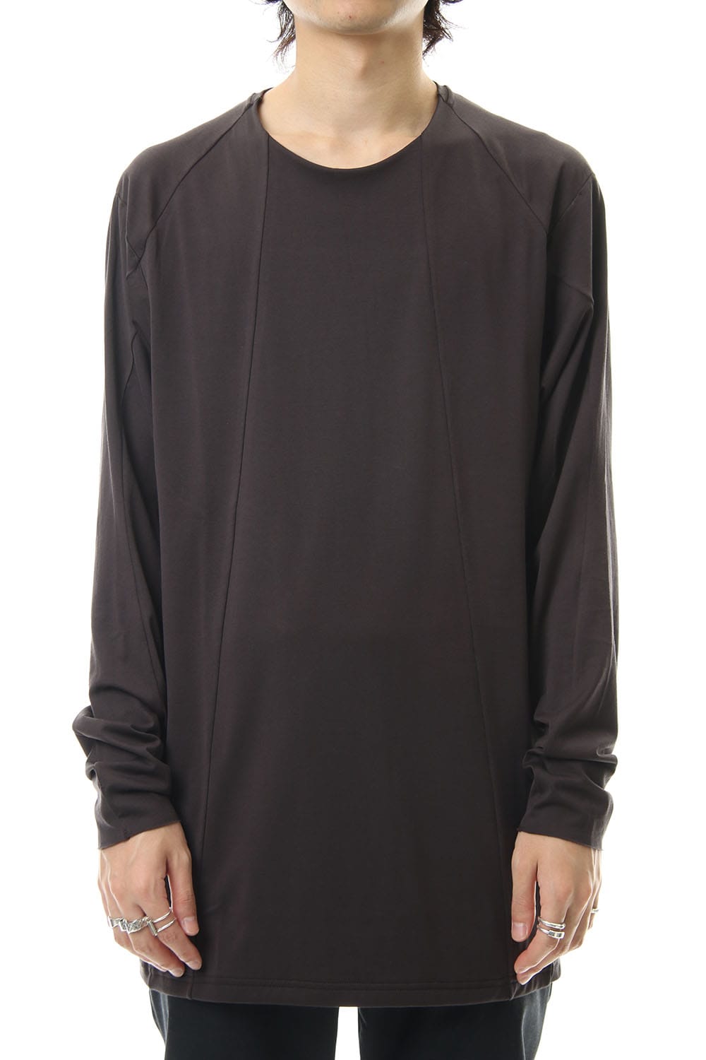 ロング スリーブ ルーズ フィット 80/2 コットン ジャージー