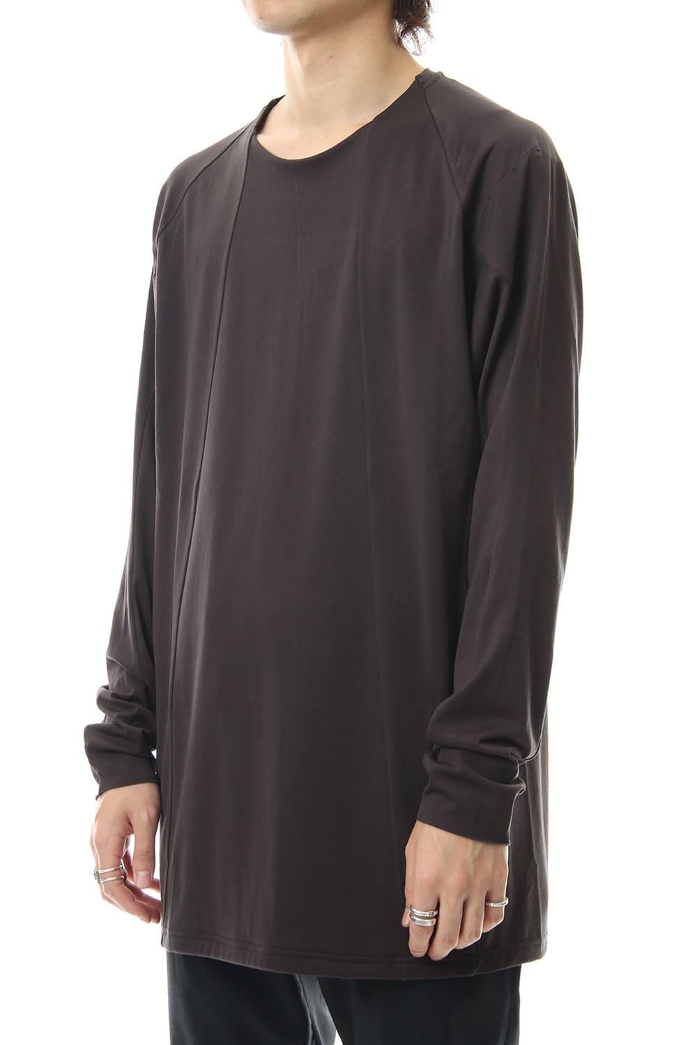 ロング スリーブ ルーズ フィット 80/2 コットン ジャージー