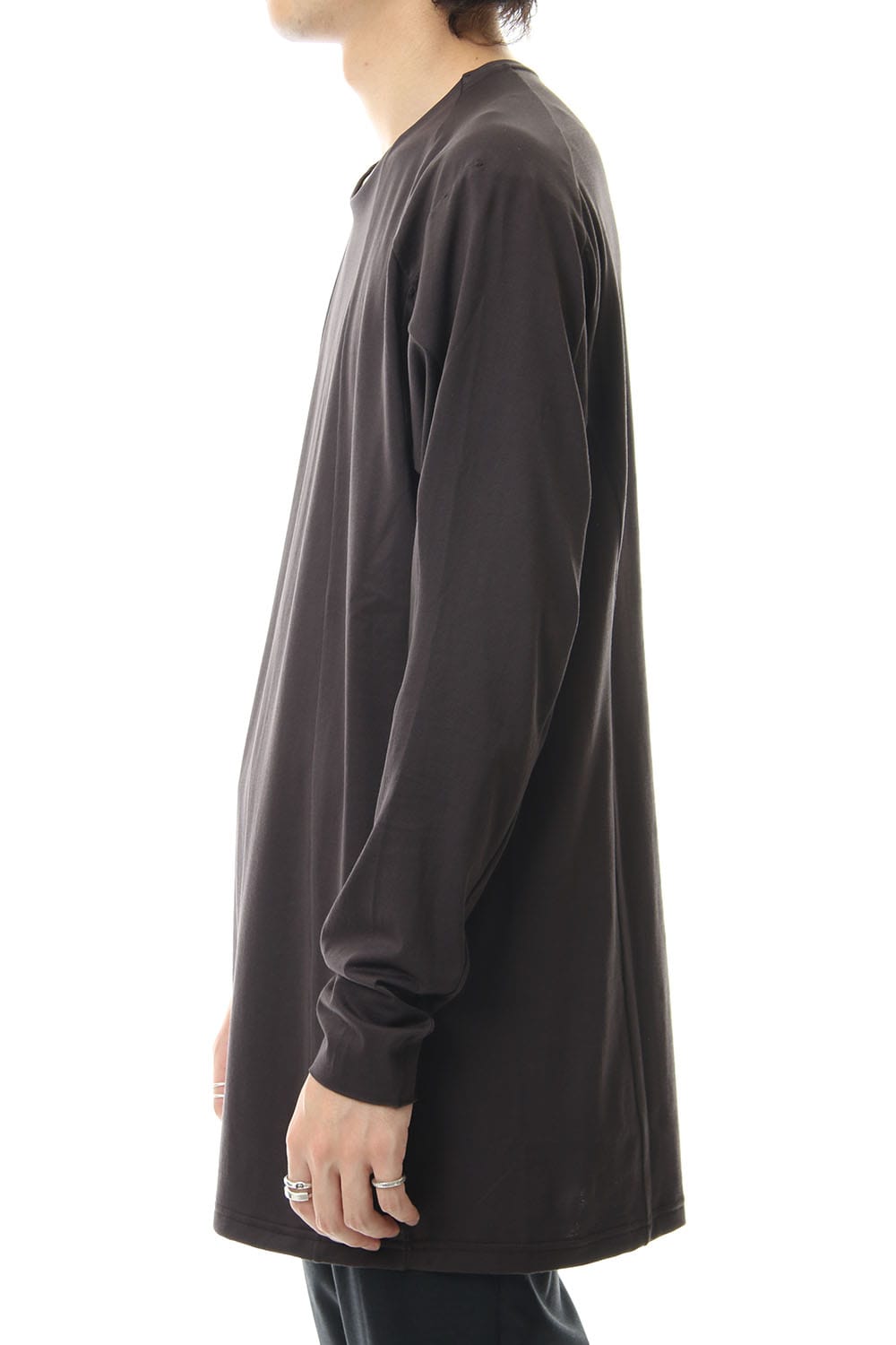 ロング スリーブ ルーズ フィット 80/2 コットン ジャージー