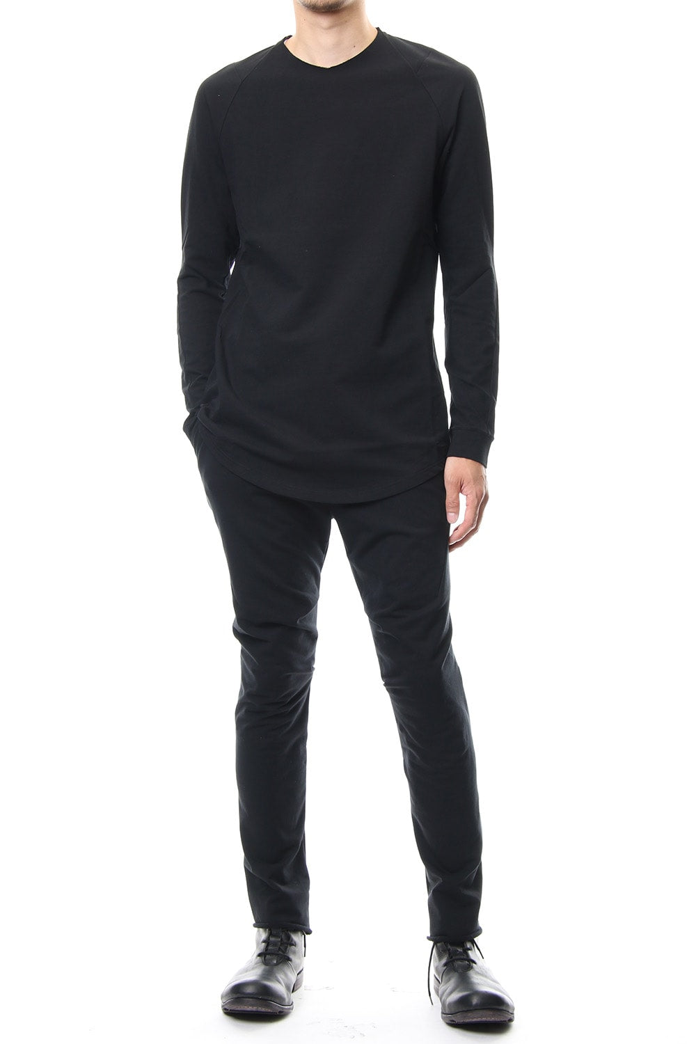 Long Sleeve Inlay Knit Jersey