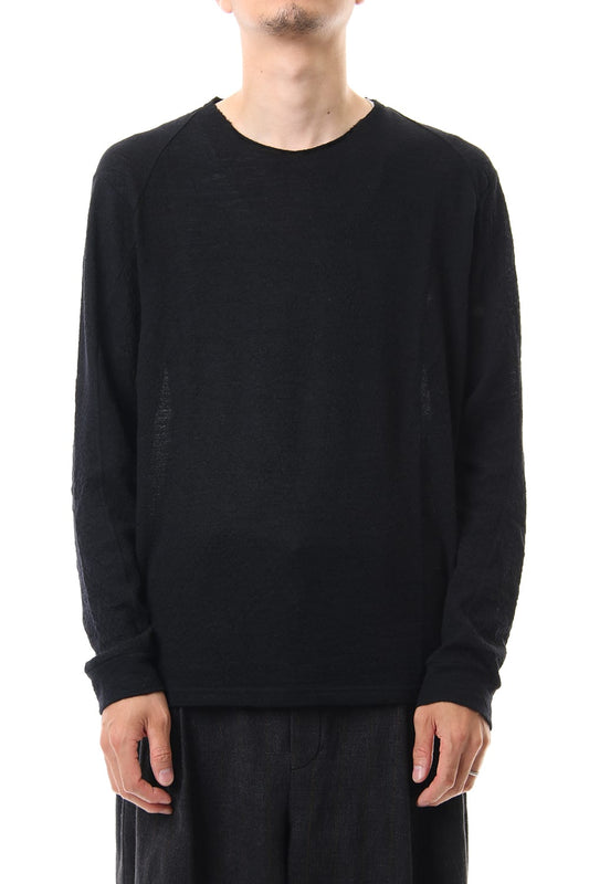 ロング スリーブ ウール / アルパカ ジャージー