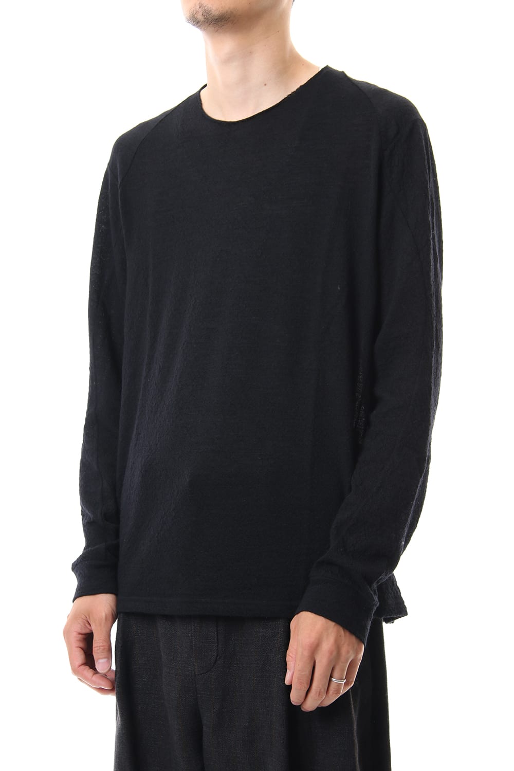 ロング スリーブ ウール / アルパカ ジャージー